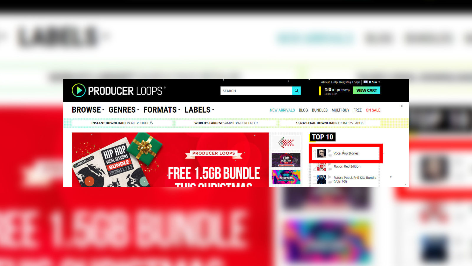 Vocal Pop Stories Collection Is Number 1 At Producer Loops!