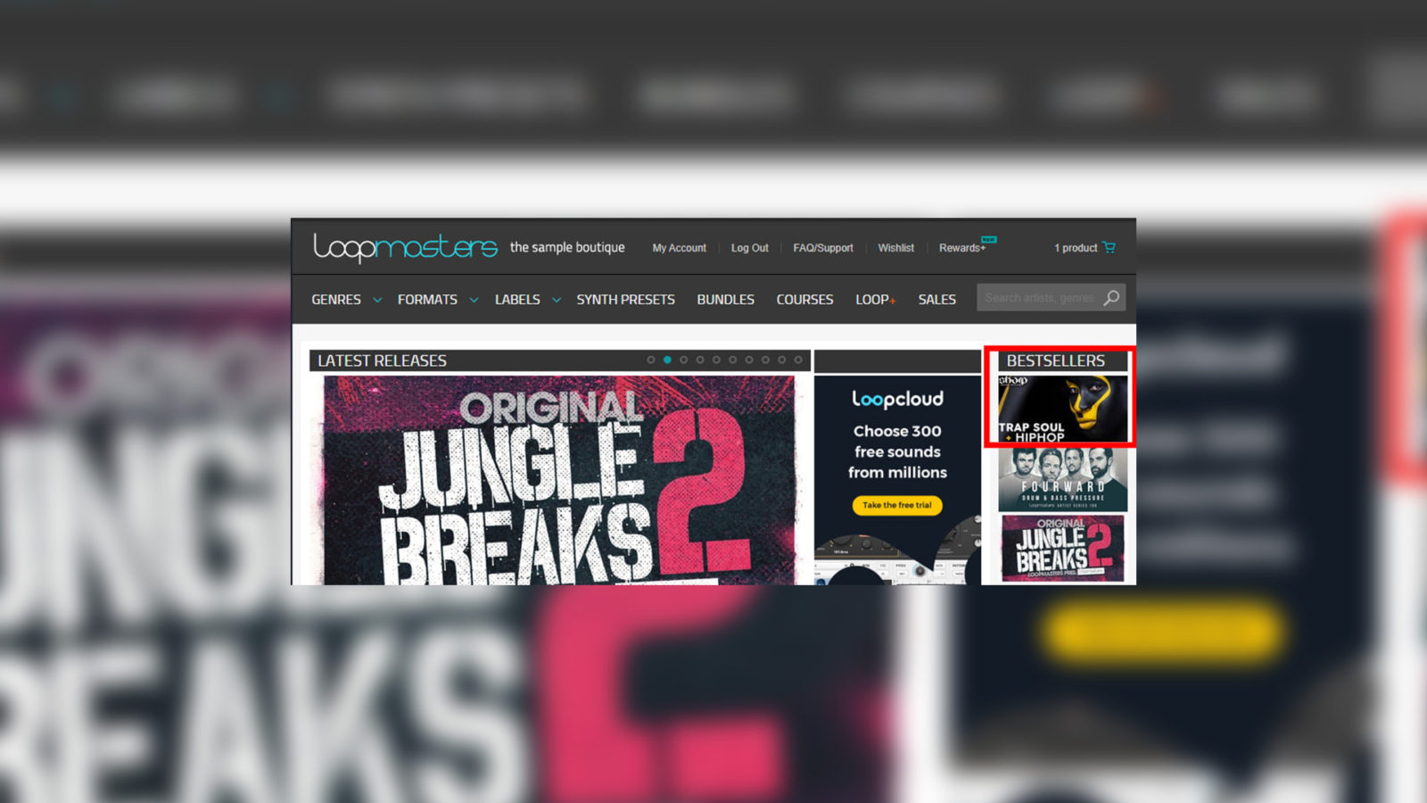 Our Trap Soul & HipHop Sample Pack Hits Number 1 At Loopmasters