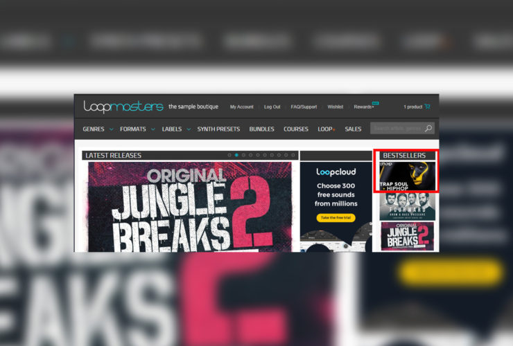 Our Trap Soul & HipHop Sample Pack Hits Number 1 At Loopmasters