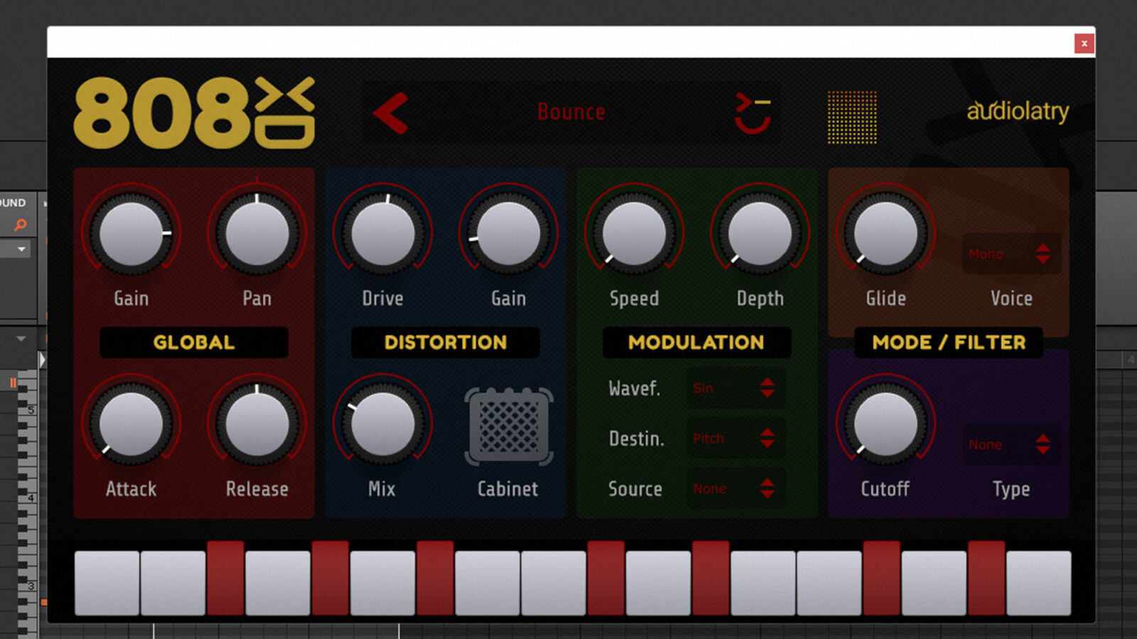 808XD Is A Free 808 Bass Virtual Instrument Plugin