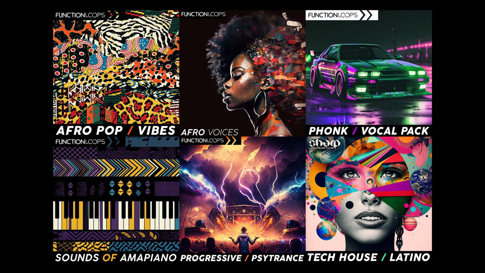 New Packs: Afro, Pop, Psytrance, Phonk & Tech House