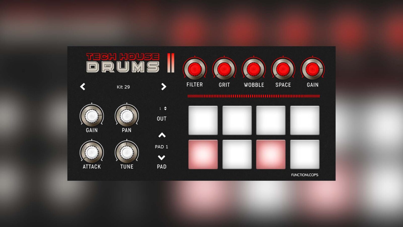 Free Tech House Drums Virtual Instrument Plugin